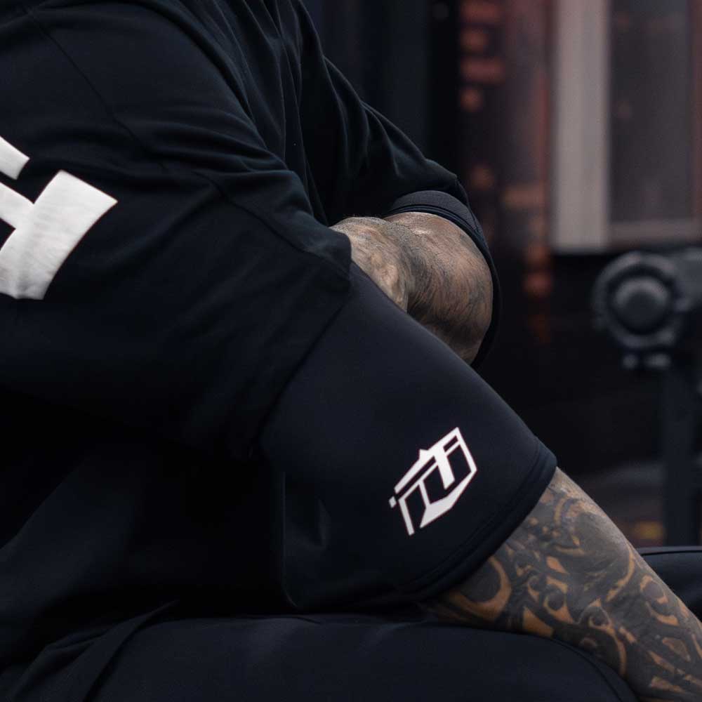 Team Industry 5mm Weight Lifting Elbow Sleeves - Black