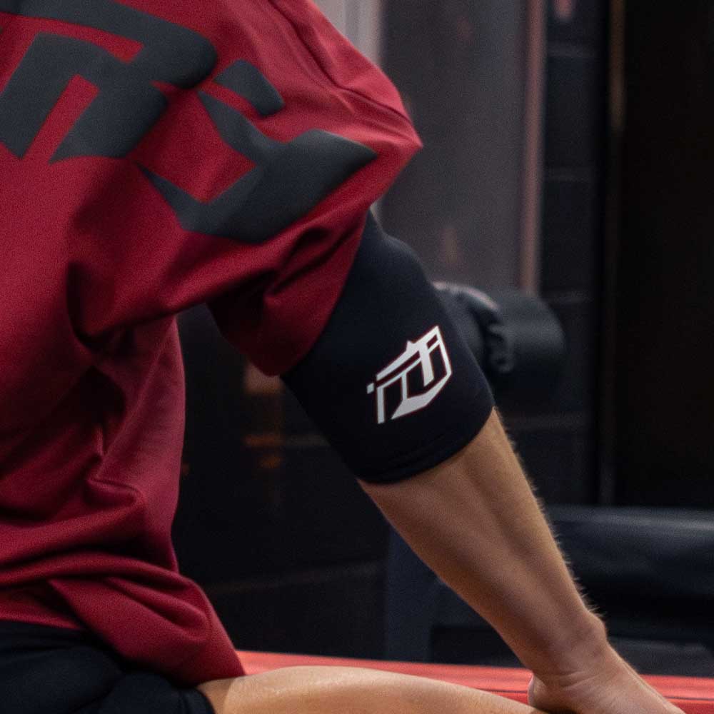 Team Industry 5mm Weight Lifting Elbow Sleeves - Black