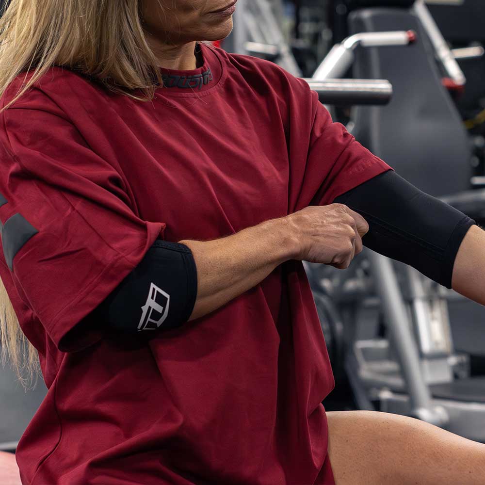 Team Industry 5mm Weight Lifting Elbow Sleeves - Black