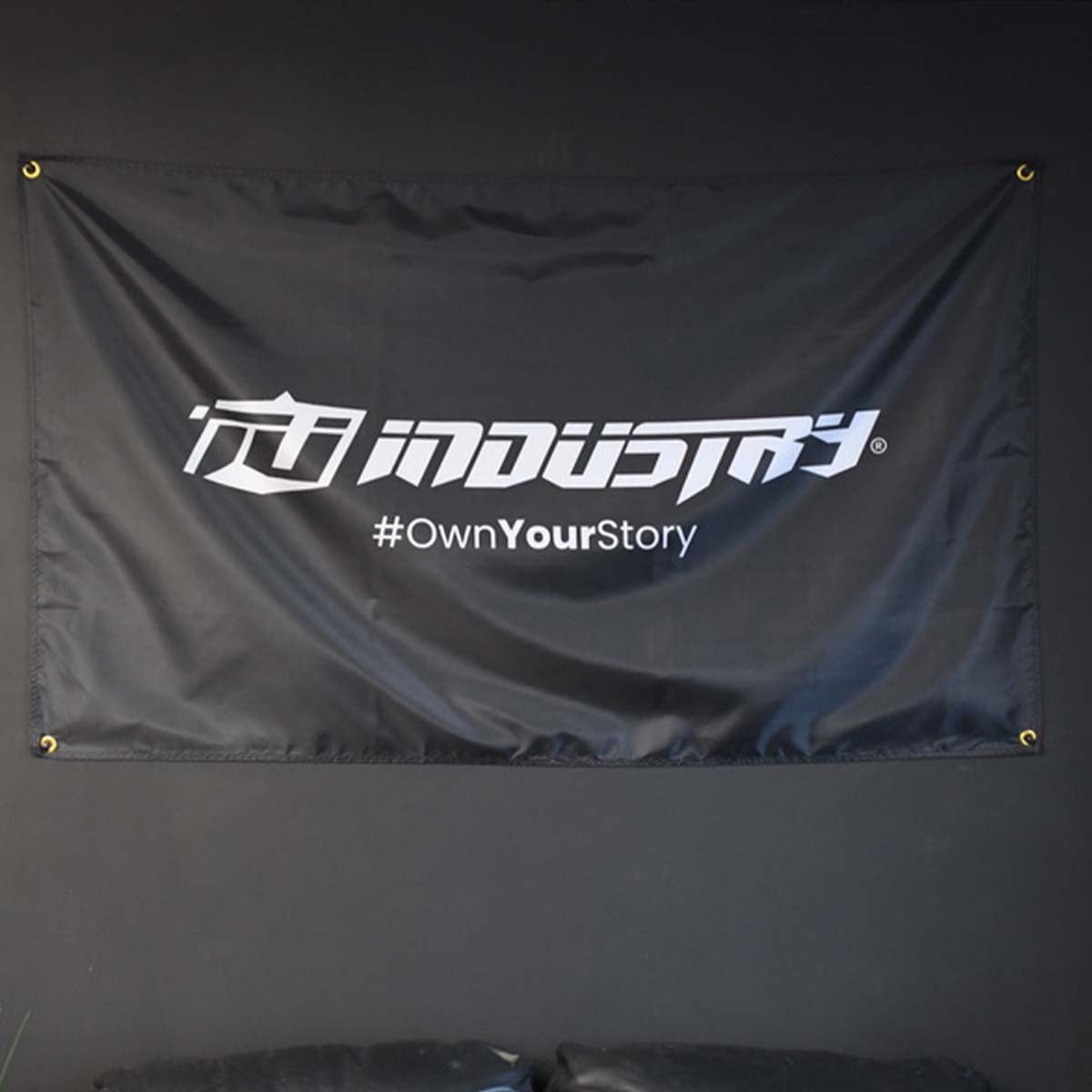 team industry gym banner flag