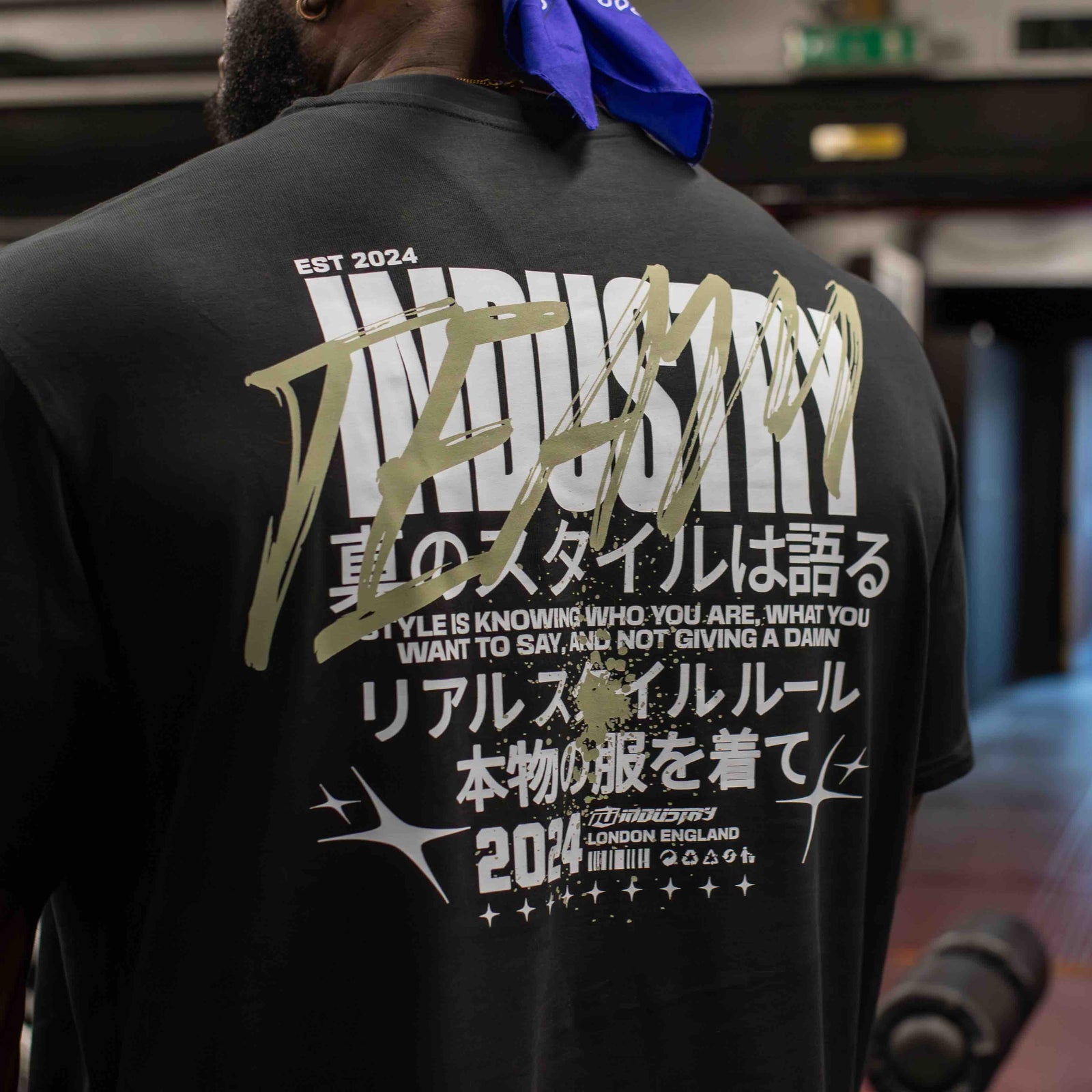 team industry bodybuilding and fitness tee shirt for strongman hyrox