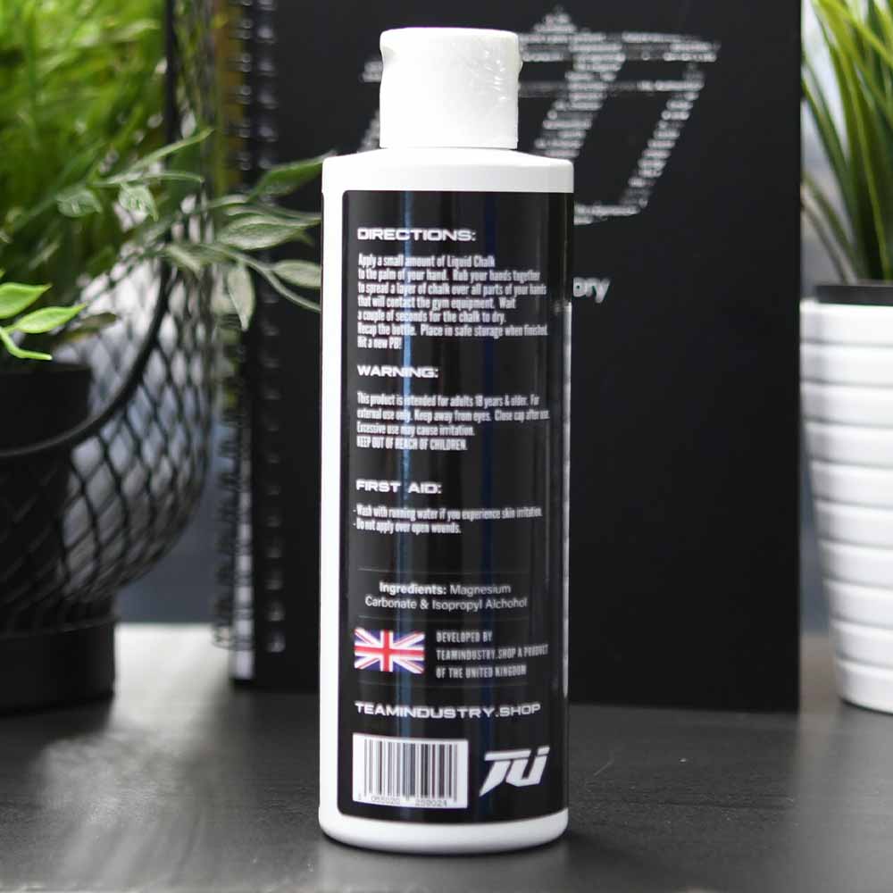 Team industry weight lifting liquid chalk