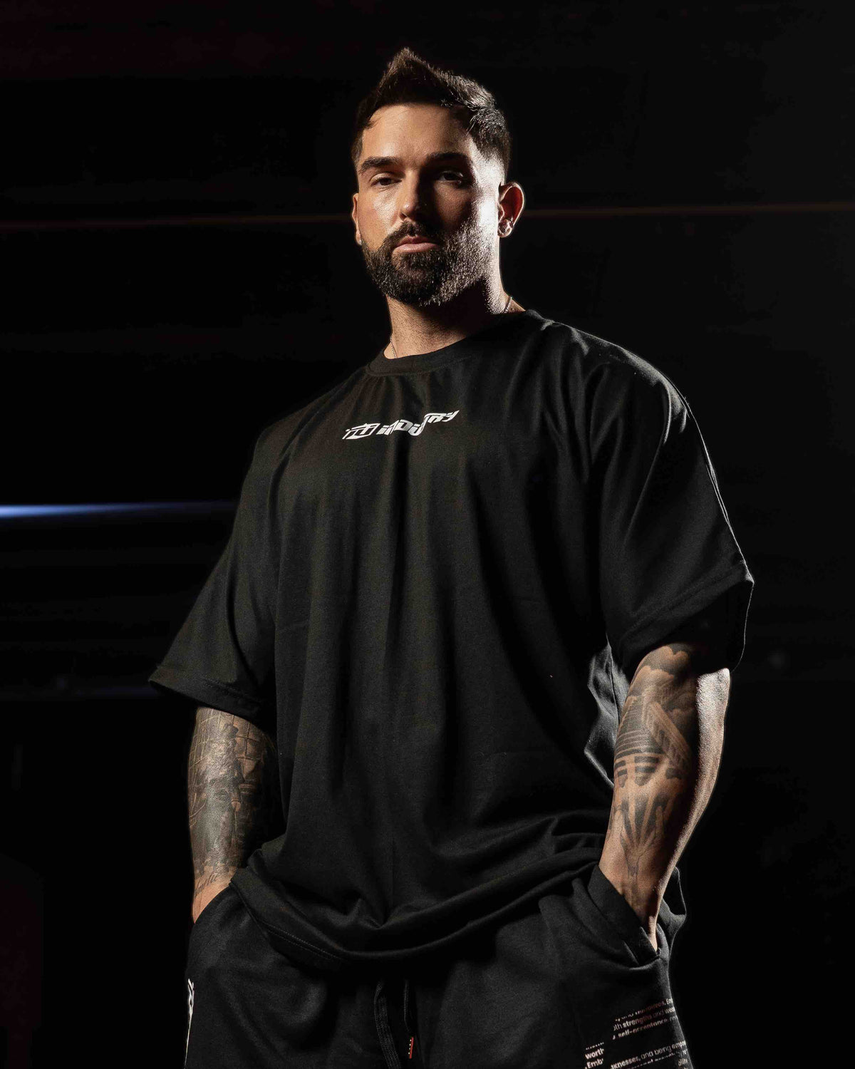 team industry mens oversize gym tee