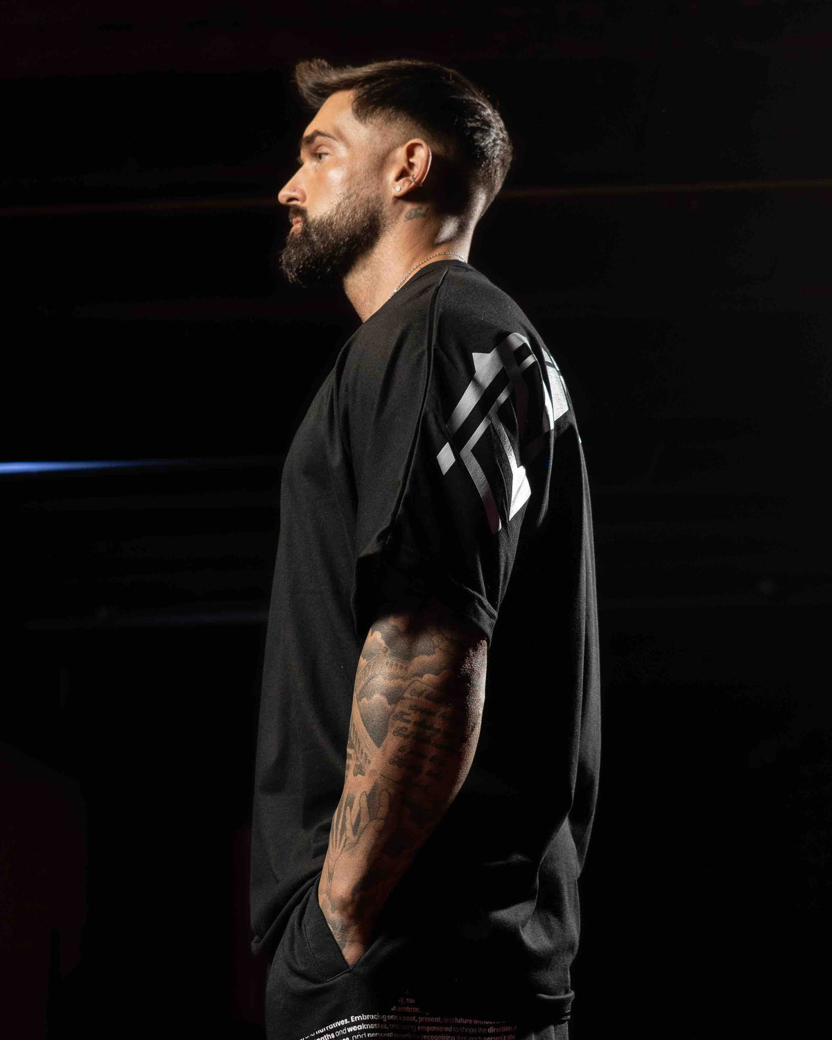 team industry mens oversize gym tee