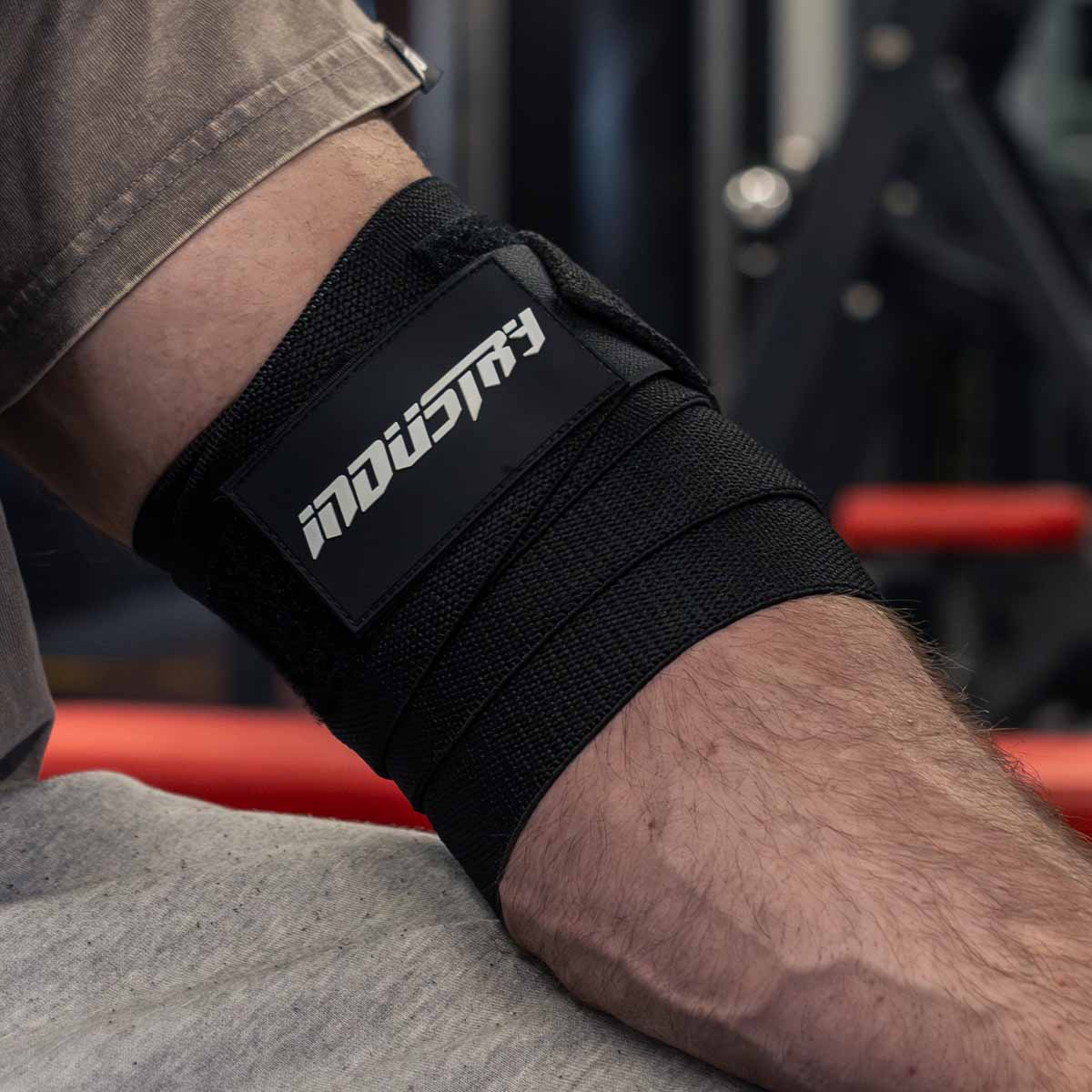 team industry elbow wraps for bench press and power lifting