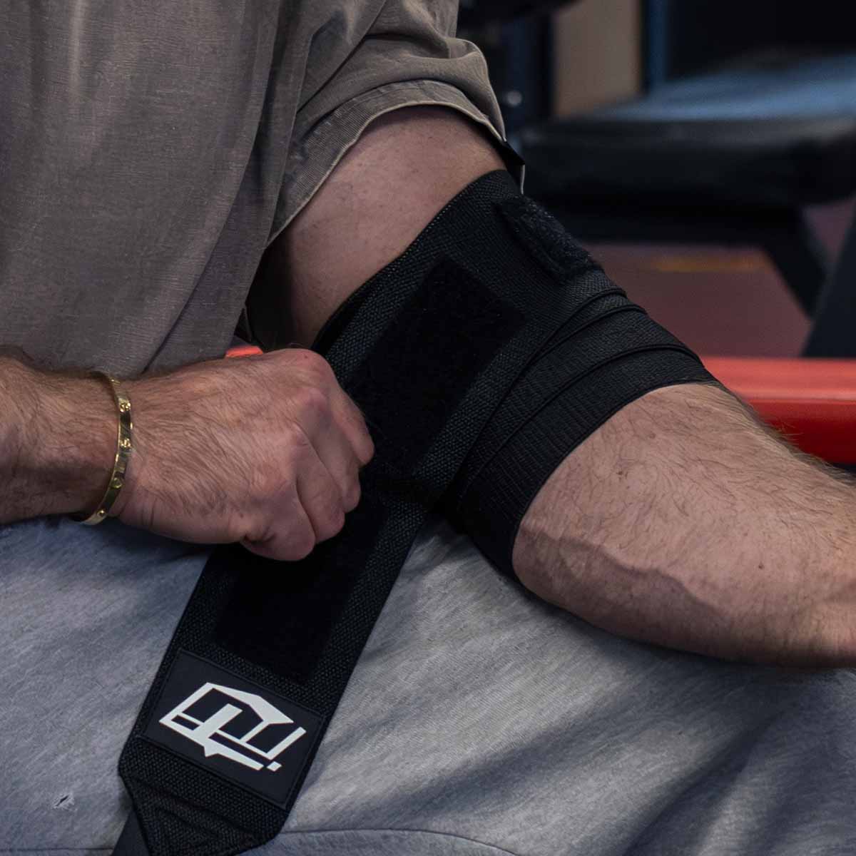 team industry elbow wraps for bench press and power lifting