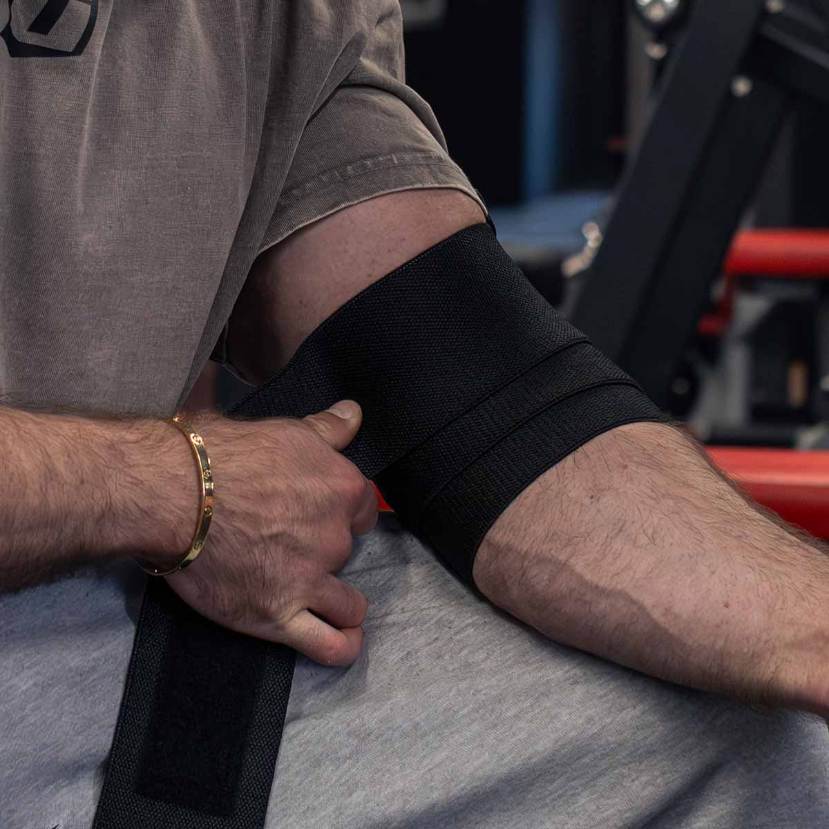team industry elbow wraps for bench press and power lifting