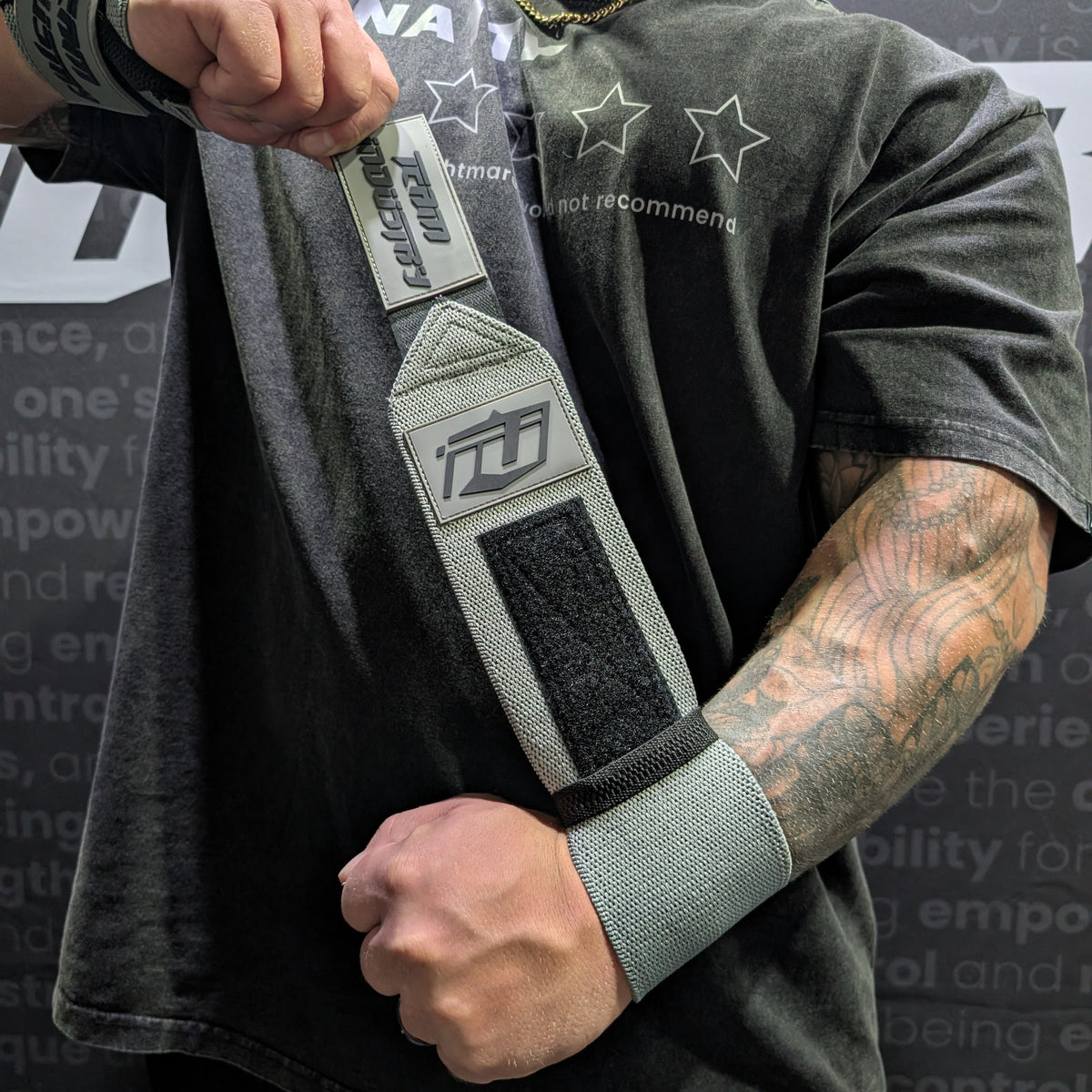 team industry wrist wraps for weight training and strongman