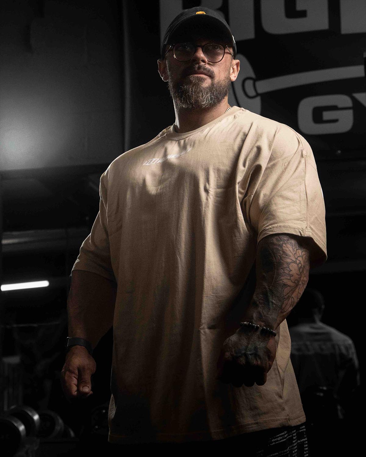mens cotton oversize fitness tee shirt