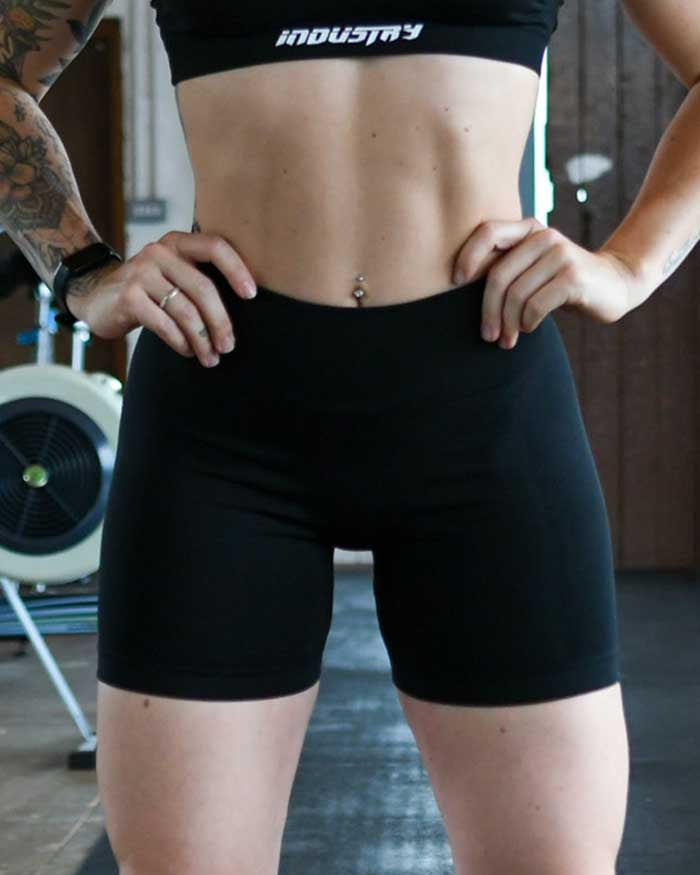 INDUSTRY WOMENS SHORTS GYM FITNES WORKOUT