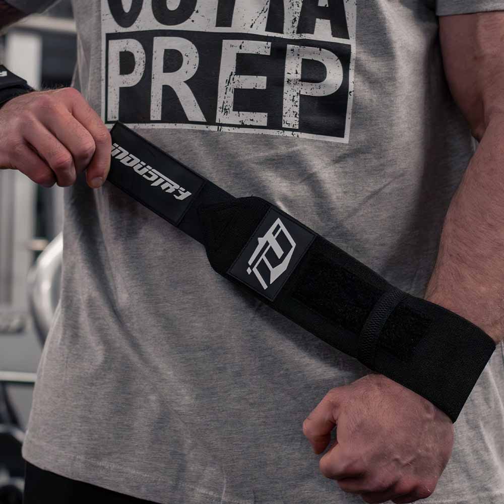 INDUSTRY WRIST WRAPS WEIGHT TRAINING BENCH PRESS BODYBUILDING