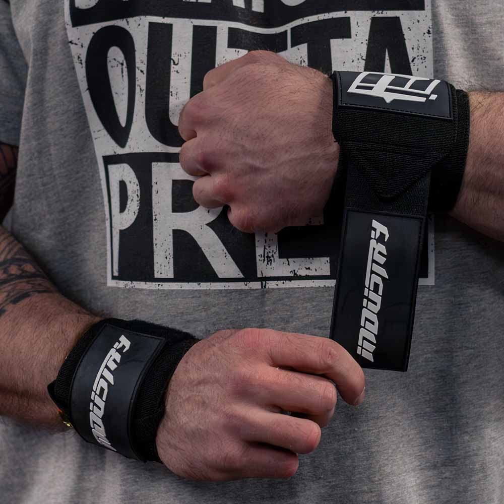 INDUSTRY WRIST WRAPS WEIGHT TRAINING BENCH PRESS BODYBUILDING